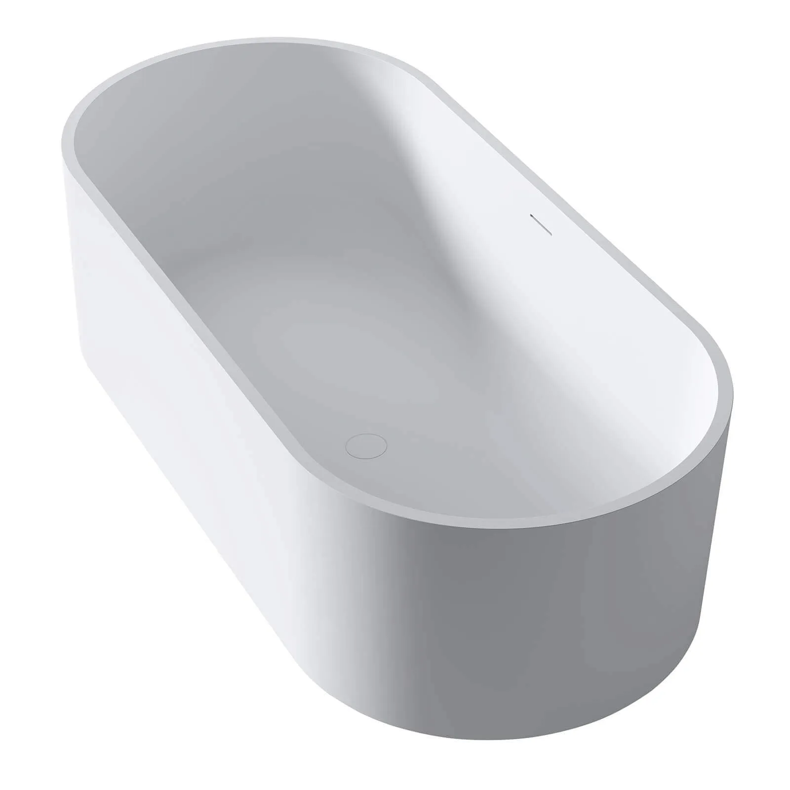 67" Solid Surface Pedestal Freestanding Tub