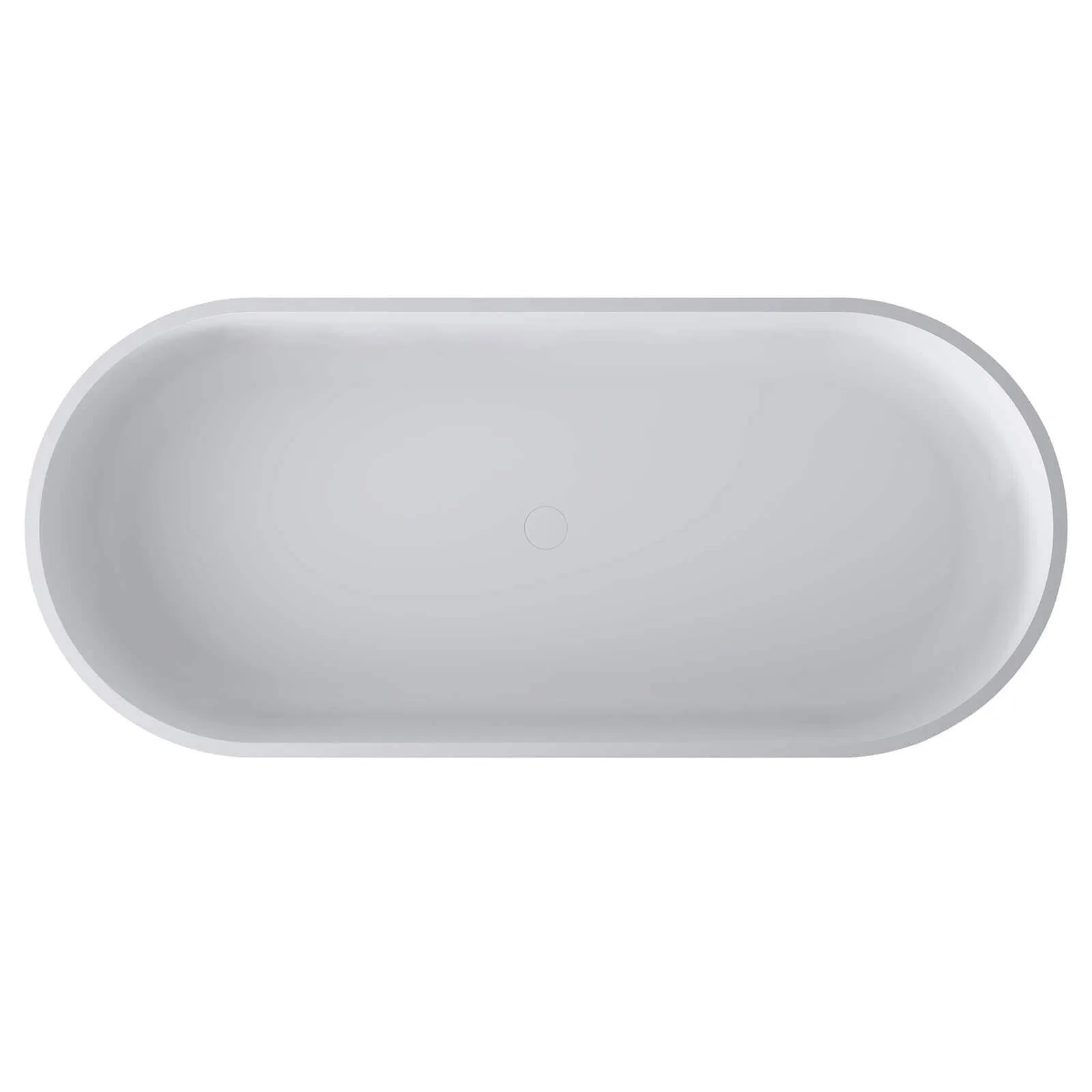 67" Solid Surface Pedestal Freestanding Tub