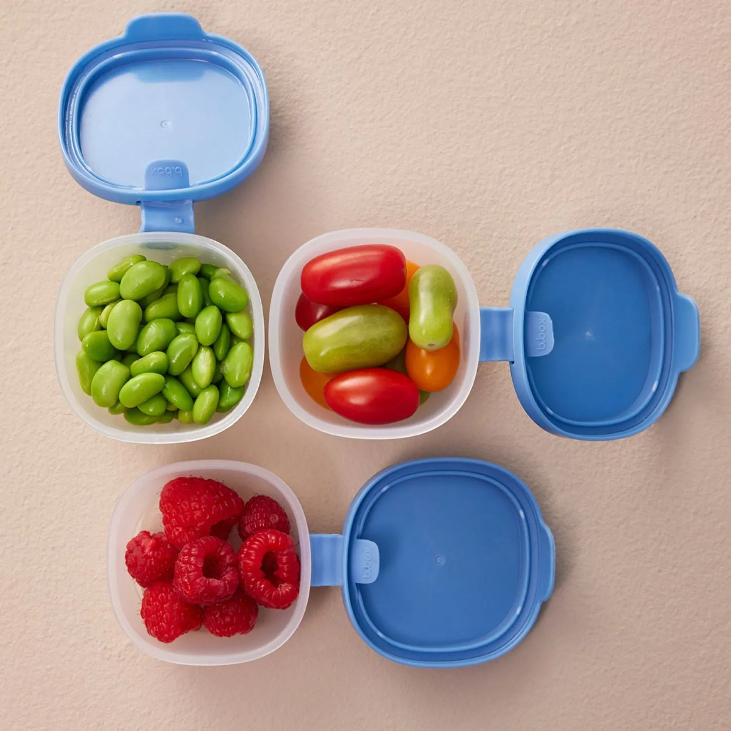 b.box Portable Snack Tubs - Pack of 3- Ocean Blue