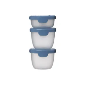 b.box Portable Snack Tubs - Pack of 3- Ocean Blue