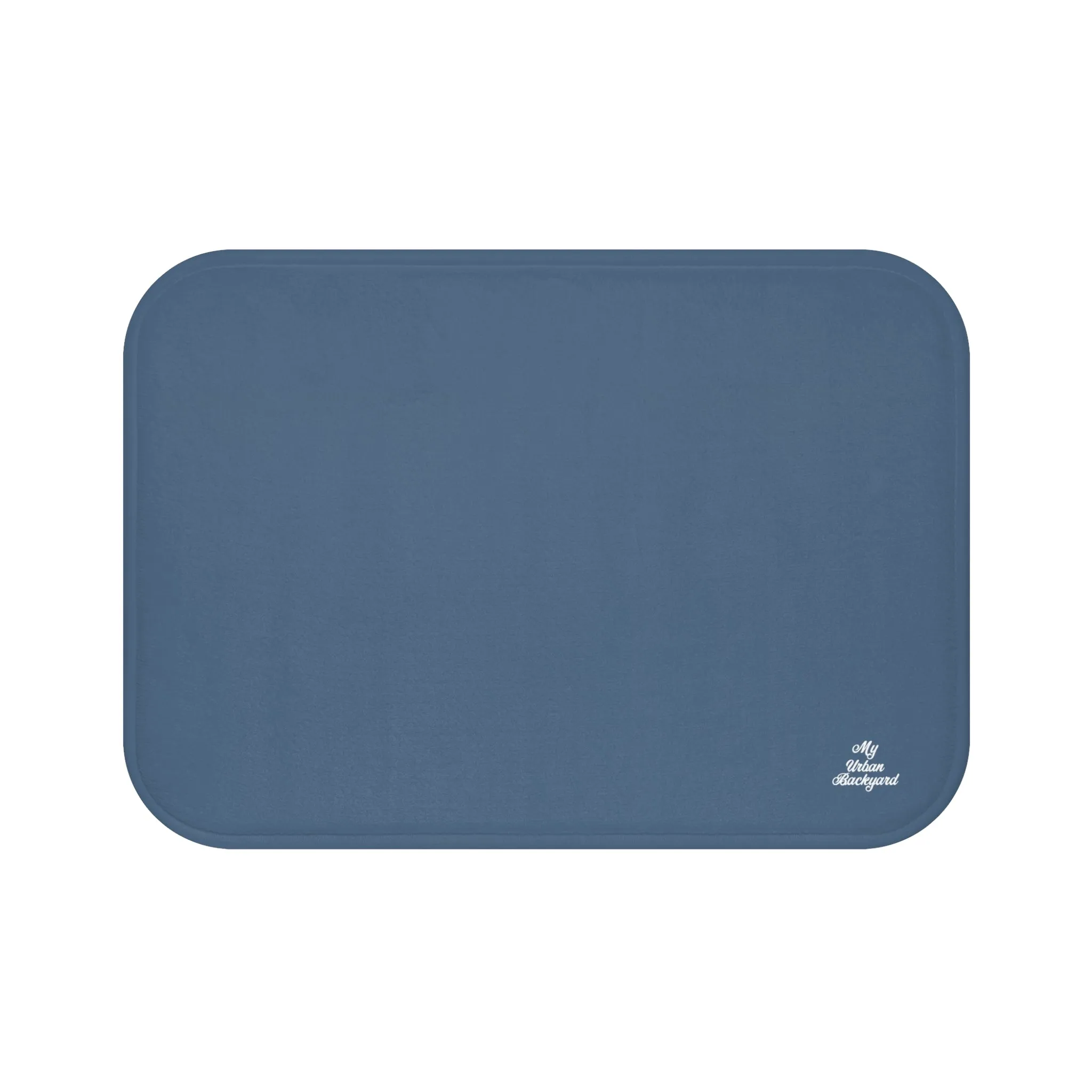 Blue Accent Color, Memory Foam Bath Mat - Cozy Bathroom Essential