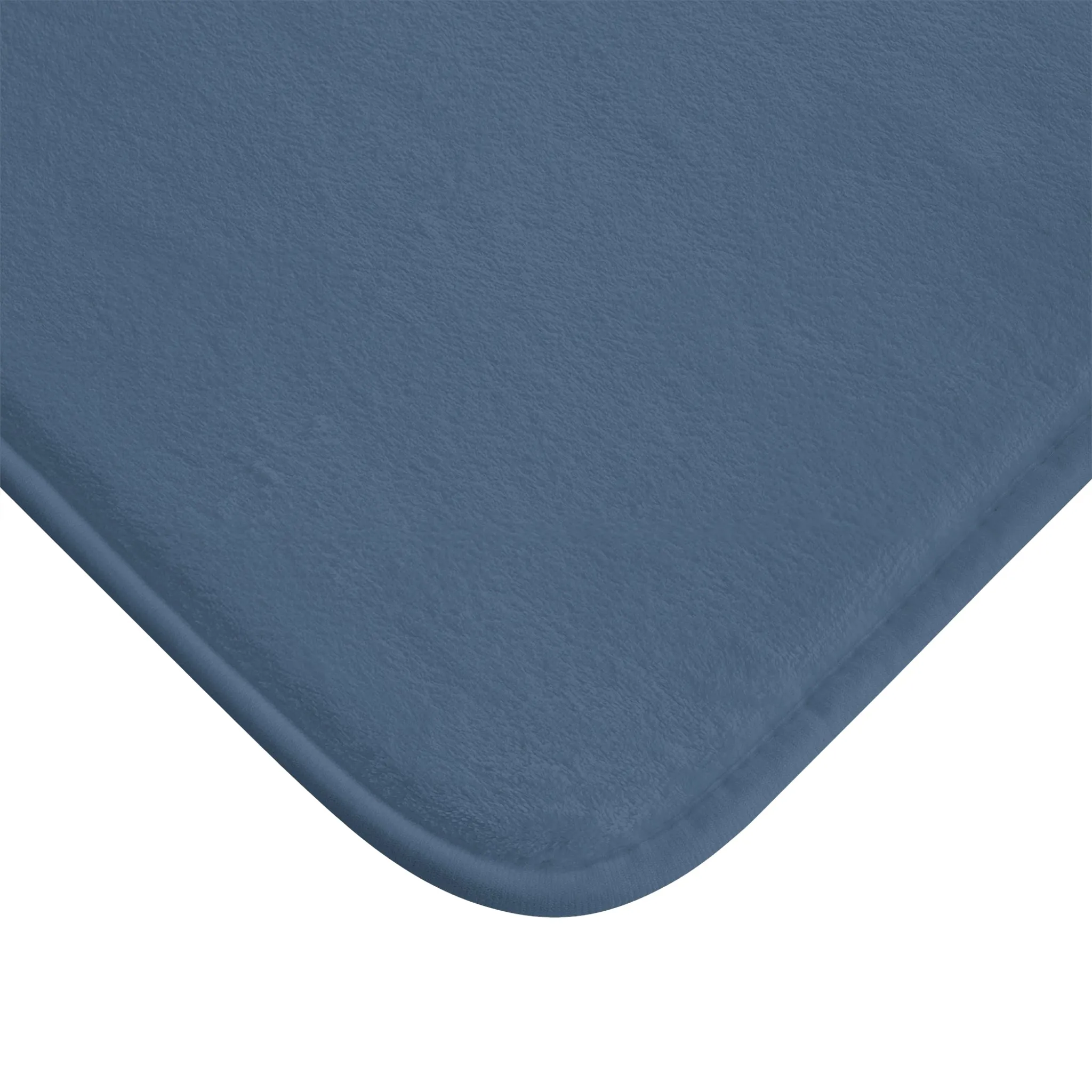 Blue Accent Color, Memory Foam Bath Mat - Cozy Bathroom Essential