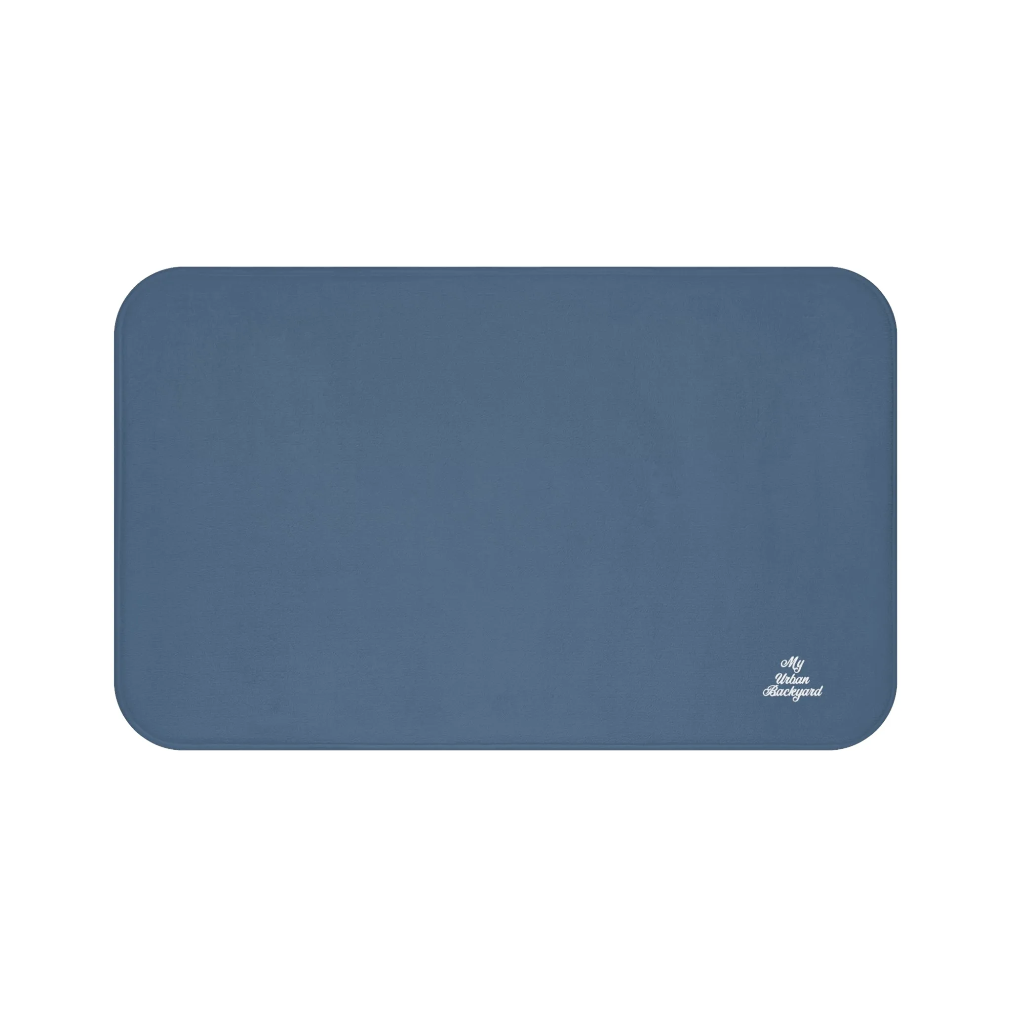 Blue Accent Color, Memory Foam Bath Mat - Cozy Bathroom Essential