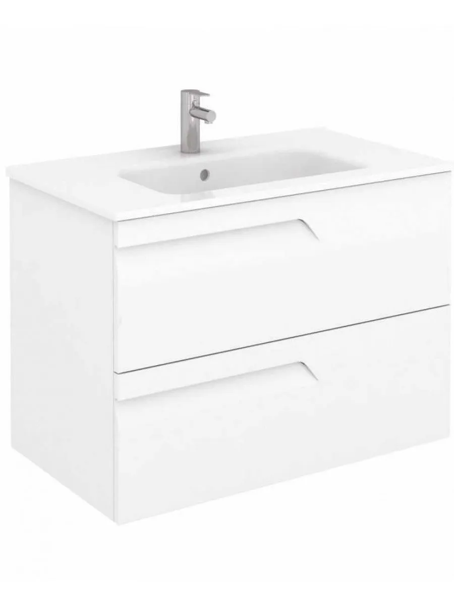 Brava Wall Hung Vanity Unit Gloss White 600mm / 800mm / 1000mm