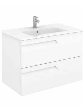 Brava Wall Hung Vanity Unit Gloss White 600mm / 800mm / 1000mm