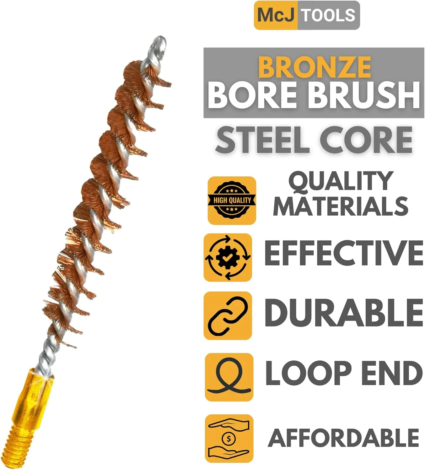 Bronze Bore Brushes - Premium Quality Bore Brushes for Cleaning and Maintenance of Pistols and Rifles
