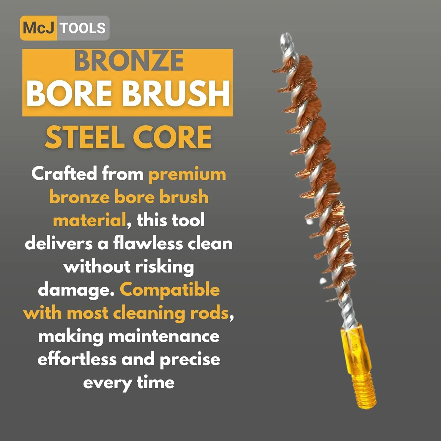 Bronze Bore Brushes - Premium Quality Bore Brushes for Cleaning and Maintenance of Pistols and Rifles
