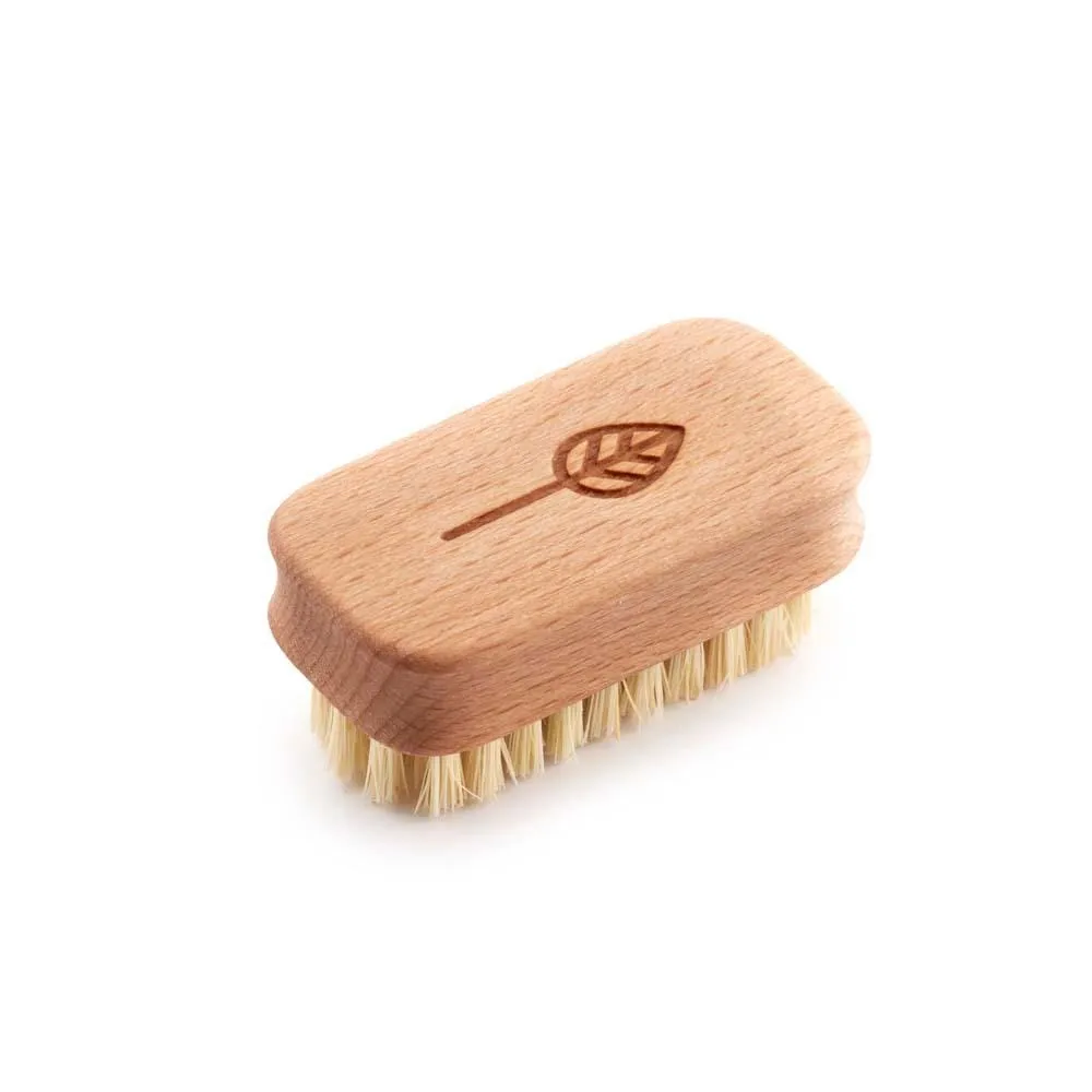 Children's Beech Wood Nail Brush with Stiff Natural Bristles