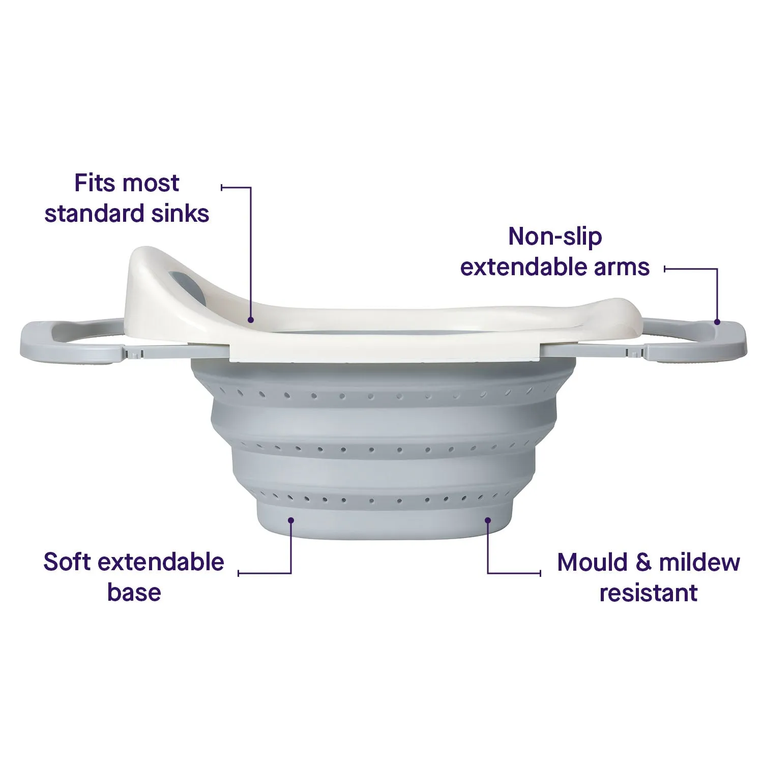 Clevamama Clevabath Sink Bath Grey