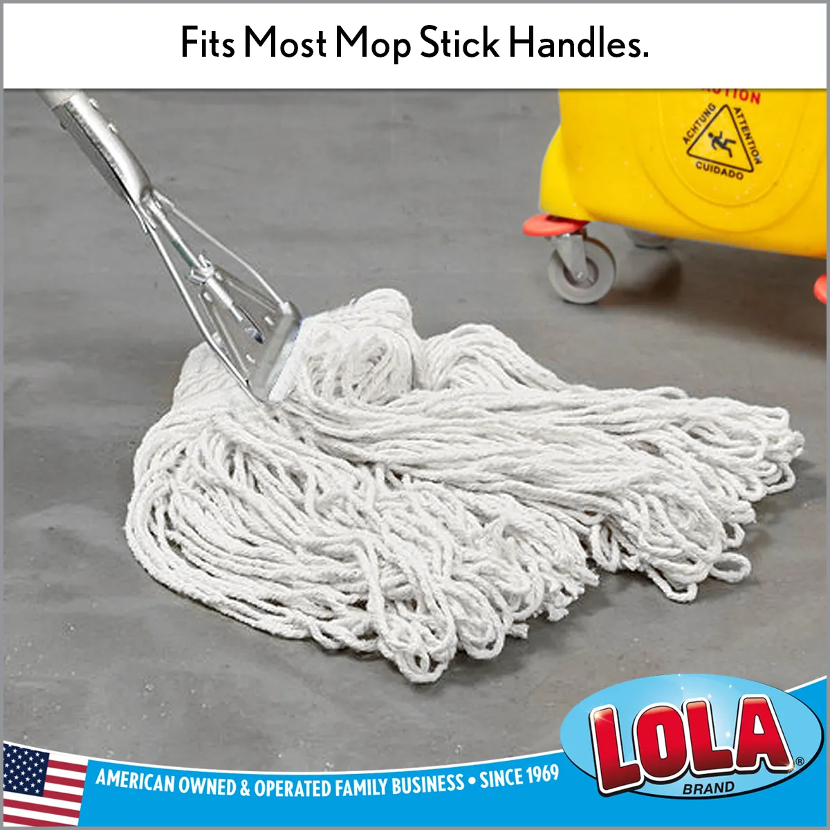 Cotton Wet Mop Head, fits Most Mop Stick Handles