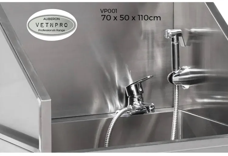 Dog Bath Tub Free Standing Pro Range & Home Small 70x50x110cm 304 SS