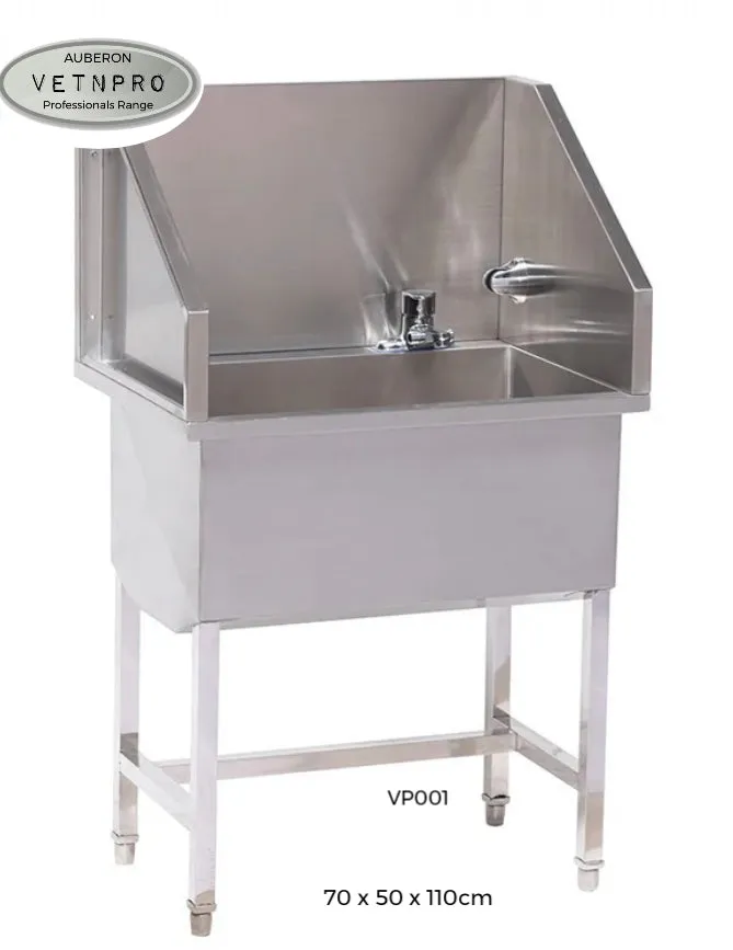 Dog Bath Tub Free Standing Pro Range & Home Small 70x50x110cm 304 SS