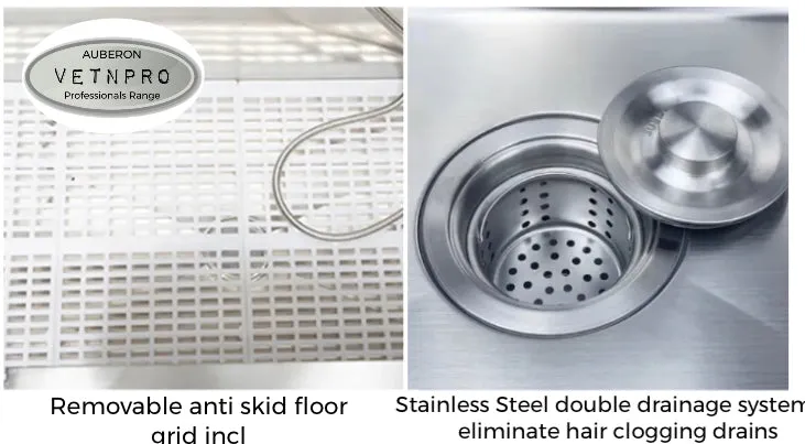 Dog Bath Tub Free Standing Pro Range & Home Small 70x50x110cm 304 SS