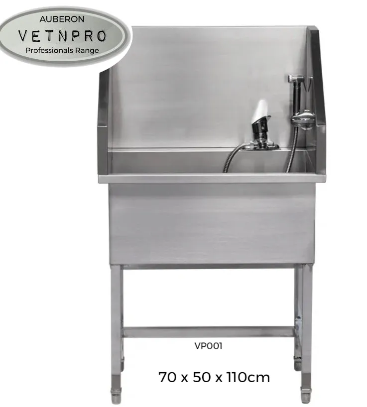 Dog Bath Tub Free Standing Pro Range & Home Small 70x50x110cm 304 SS