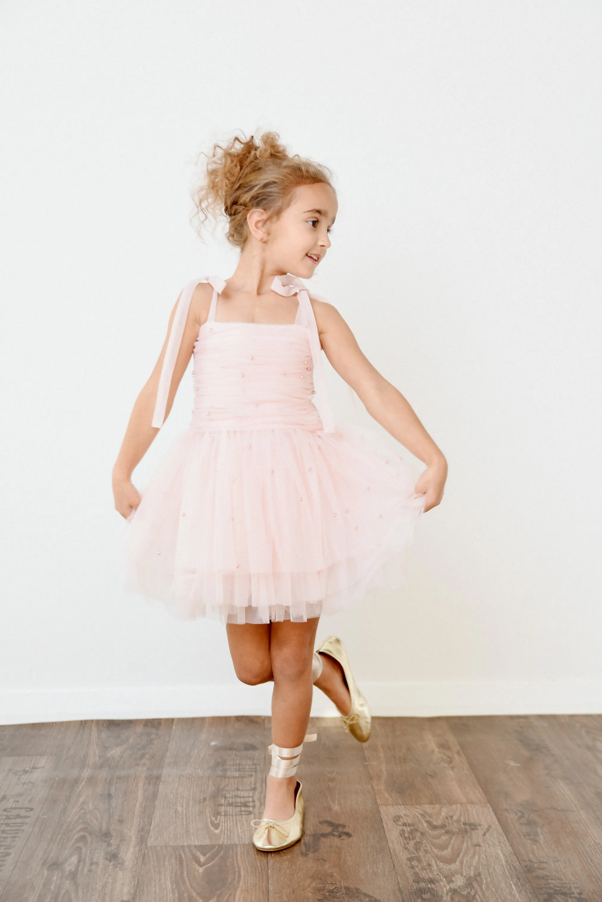 DOLLY® PEARL TULLE BALLERINA DRESS dollypink  ⚪