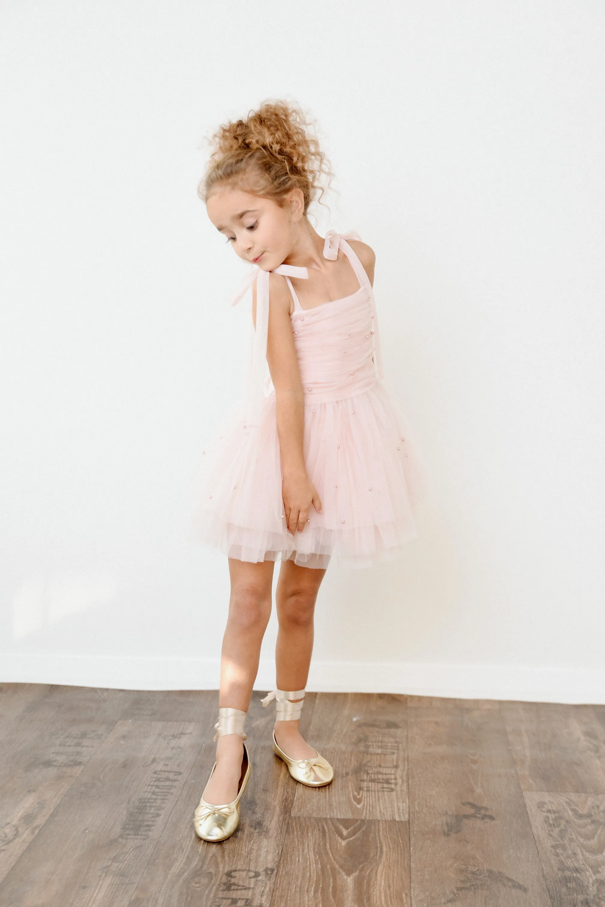 DOLLY® PEARL TULLE BALLERINA DRESS dollypink  ⚪