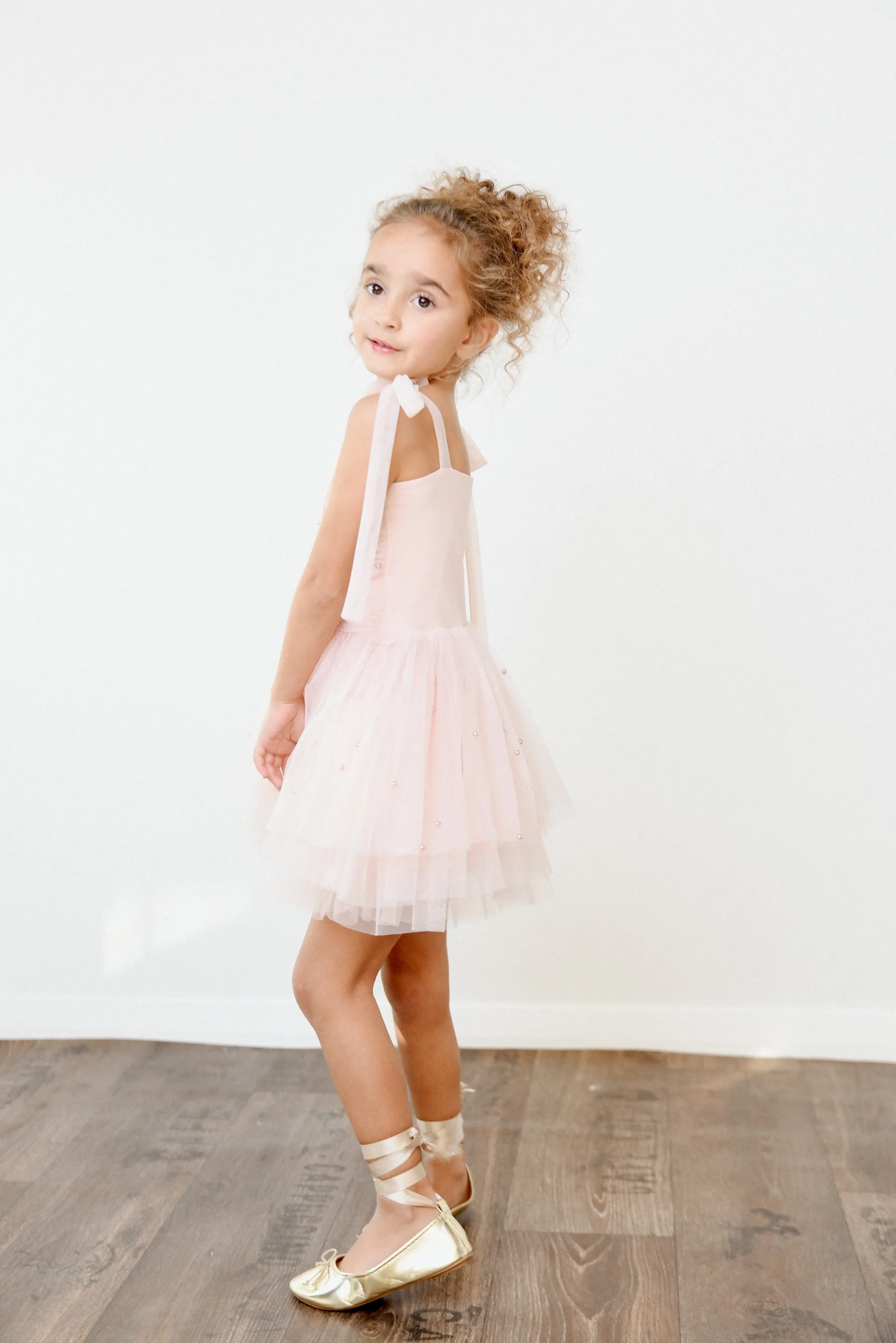 DOLLY® PEARL TULLE BALLERINA DRESS dollypink  ⚪