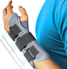FEATOL Wrist Brace Splint Carpal Tunnel for Women Men, FSA HSA Eligible, Night Wrist Sleep Support Brace, Left Hand, Medium/Large, Pain Relief for Sprain, Arthritis, Tendonitis