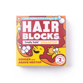 Hair Blocks Solid Shampoo Bar: Ginger & Agave Nectar