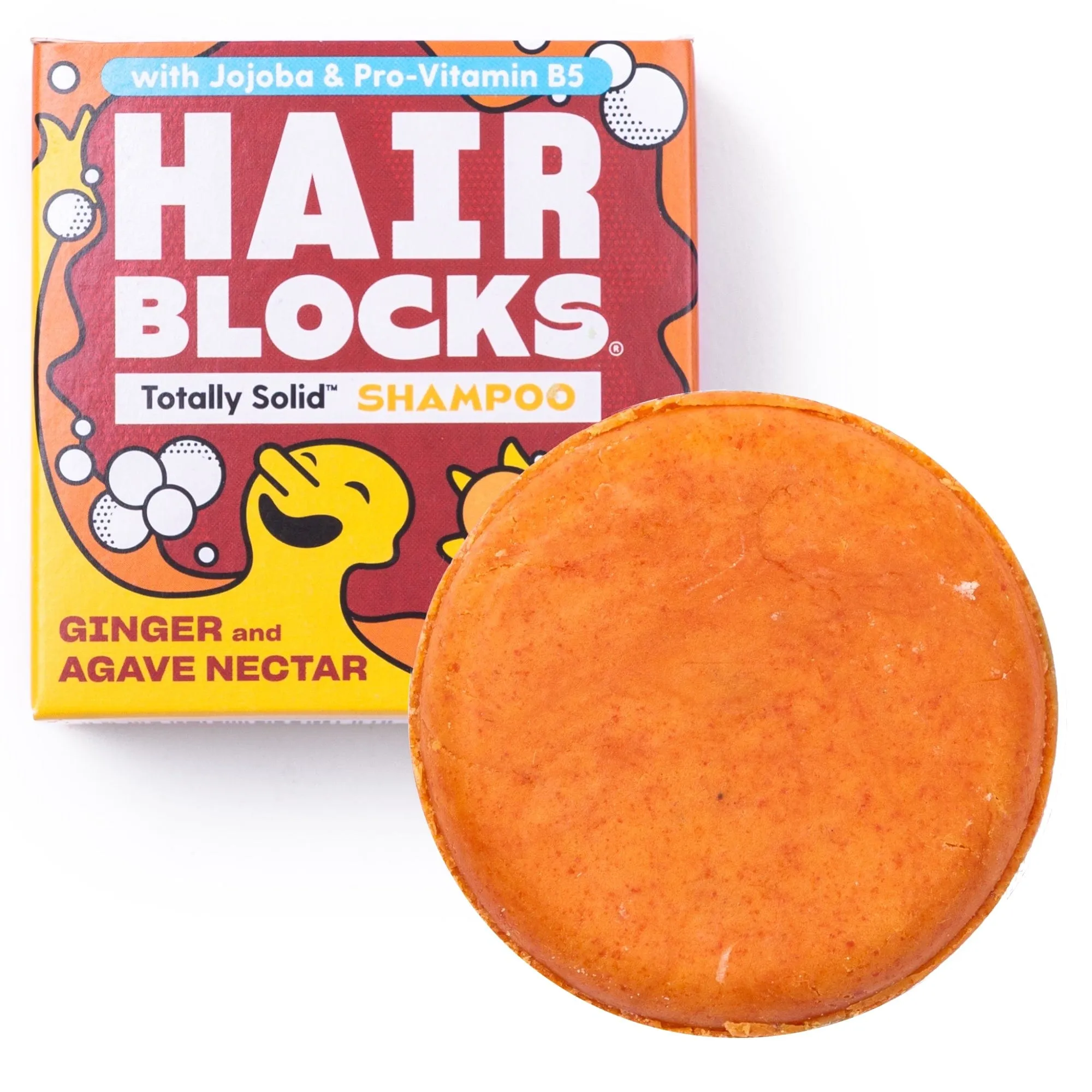 Hair Blocks Solid Shampoo Bar: Ginger & Agave Nectar