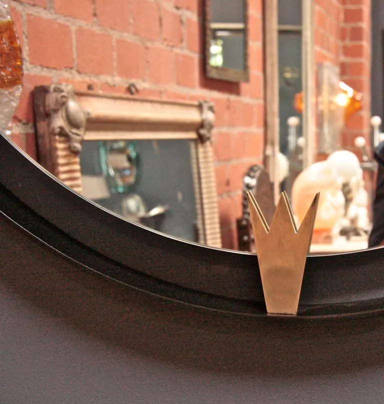 Iron and Brass Moderne Mirror