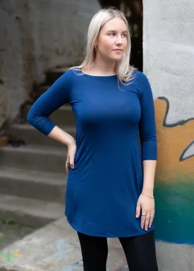 MALAGA 3/4 TENCEL bleuet