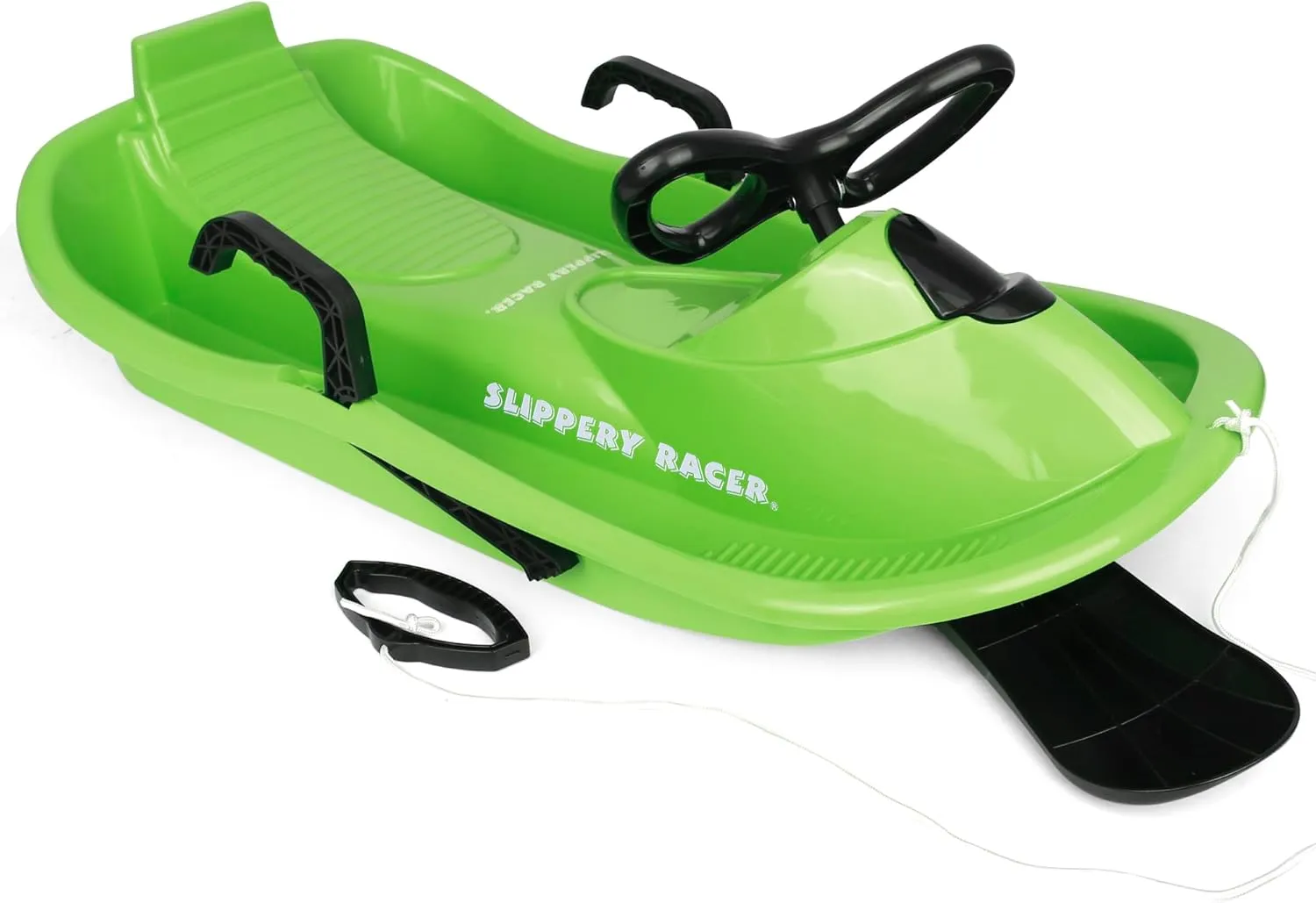 Slippery Racer Downhill Derby Kids Steerable Snow Sled