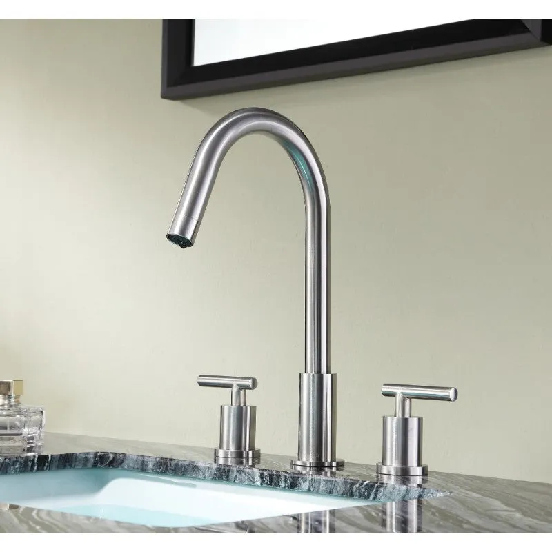 Spartan Widespread Bathroom Faucet in Brushed Nickel