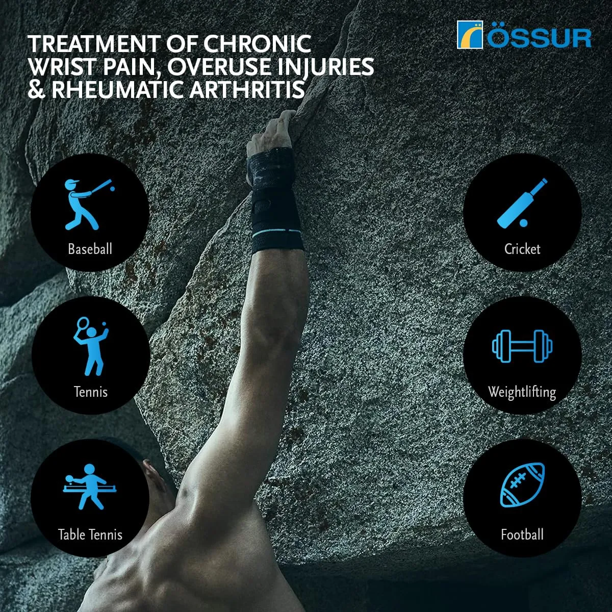 ssur Formfit Pro Wrist Support - Carpal Tunnel, Tendonitis, Wrist Pain Relief - Adjustable Compression Brace for Left Hand, Orthopedic Aid for Arthritis, Sprains, and Sports Injuries - Left/Medium