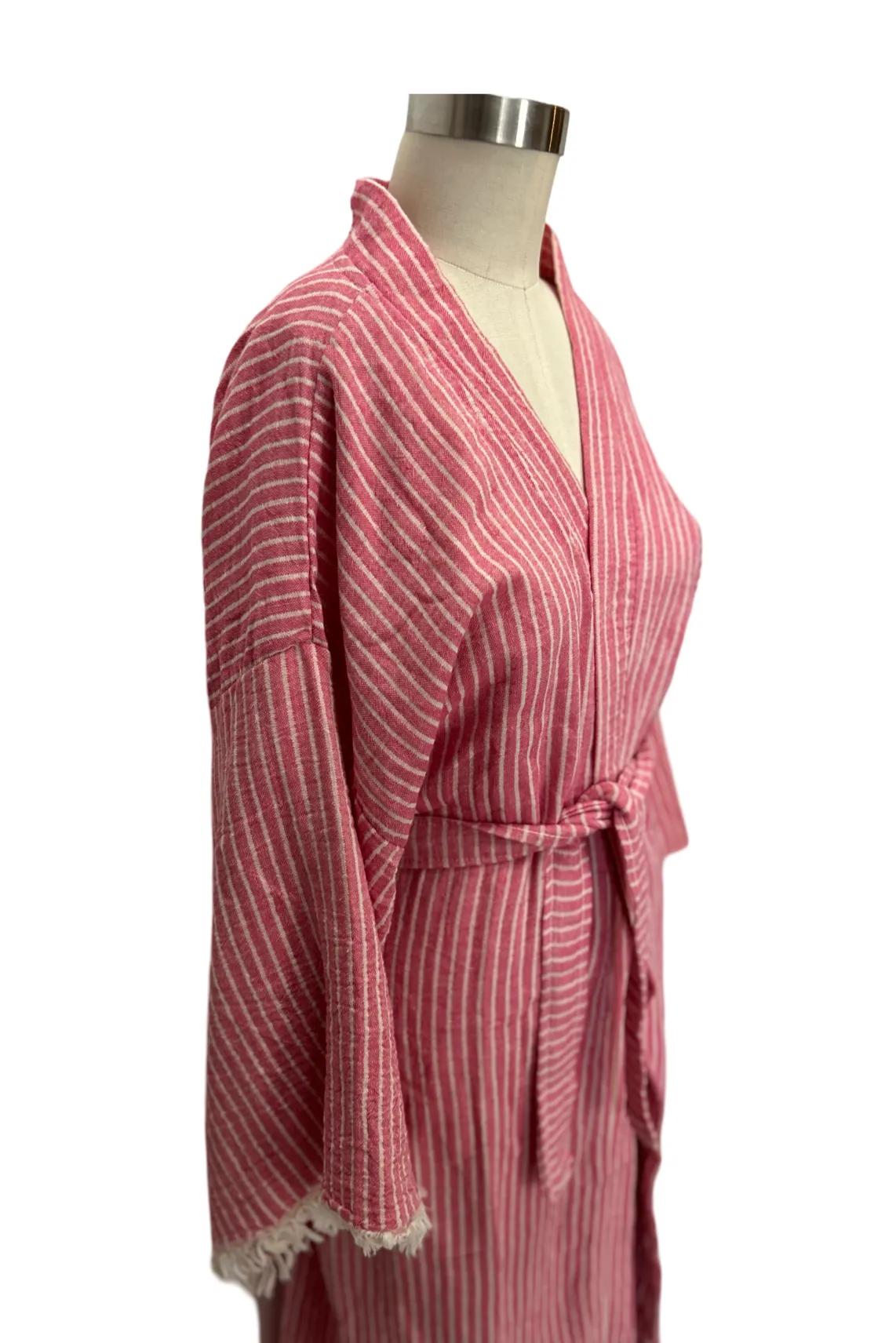 Striped Robe in Red