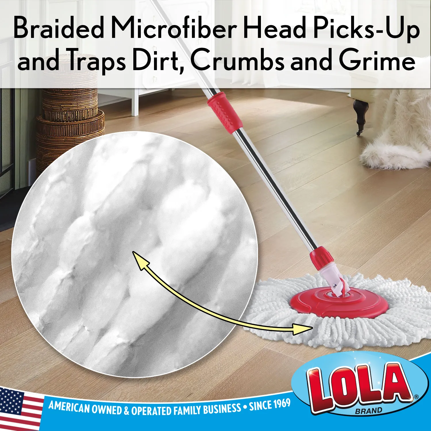 The Revolution Microfiber Spin Mop Refill