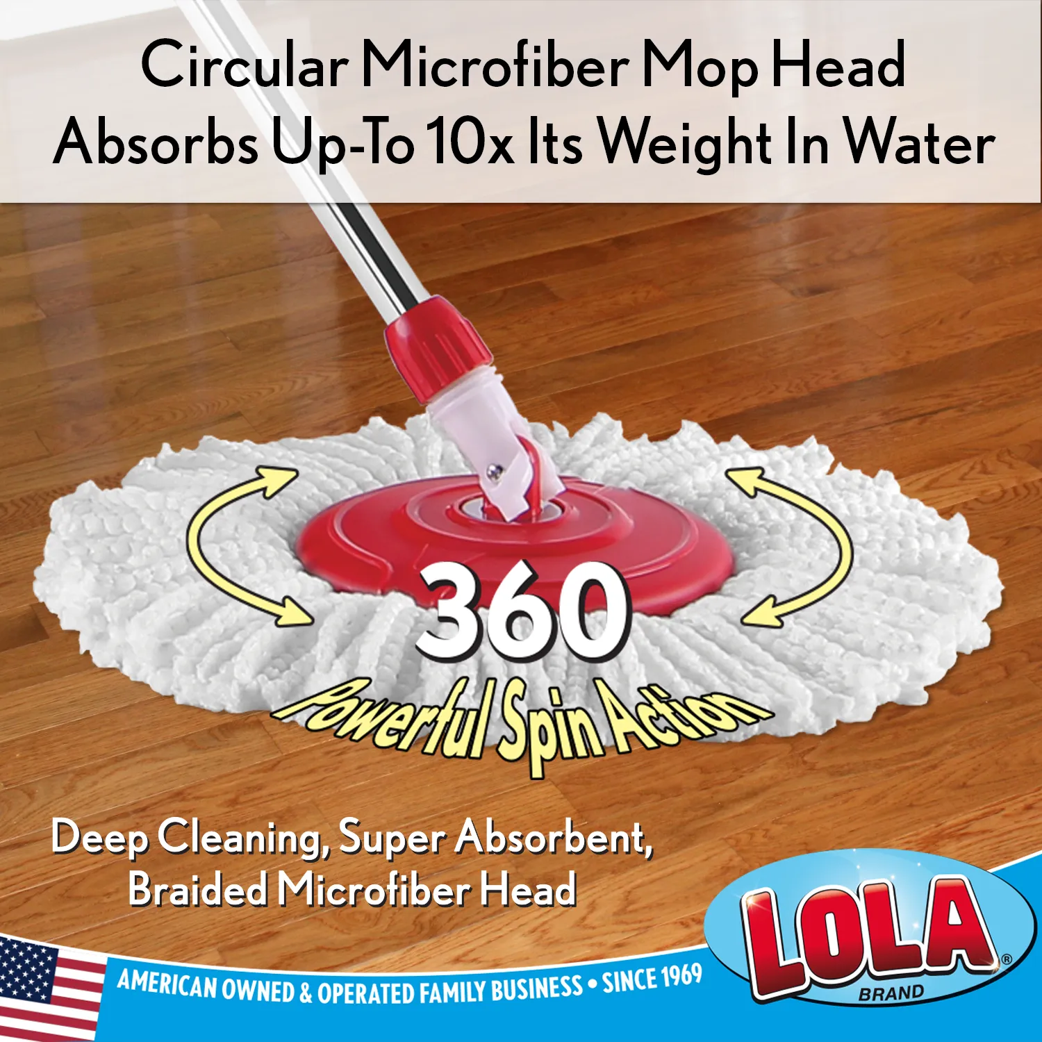 The Revolution Microfiber Spin Mop Refill